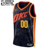 Camiseta Niños NBA Oklahoma City Thunder Personalizadas 2023-24 Nike City Edition Navy Swingman
